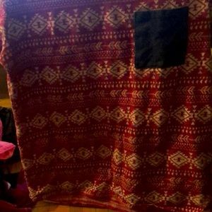 Red and white On The Byas pocket tee